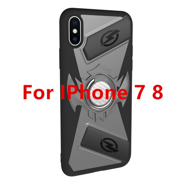 grey for 7 8 Pubg игровой геймпад кнопочный джойстик мобильный чехол для iPhone X XS 7 8 6 6S Plus телефон игровой Бесплатный огонь L1 R1 джойстик аксессуары - Цвет: grey for 7 8