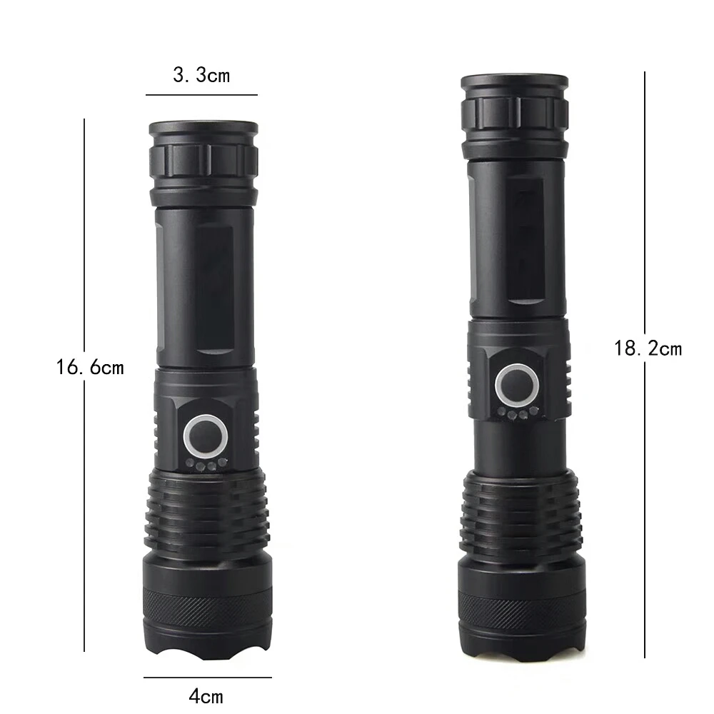 XHP90 светодиодный фонарик XHP70.2 XHP50 USB Перезаряжаемый мощный фонарь с зумом, водонепроницаемый фонарь для охоты, кемпинга, использования 18650 26650 Batt