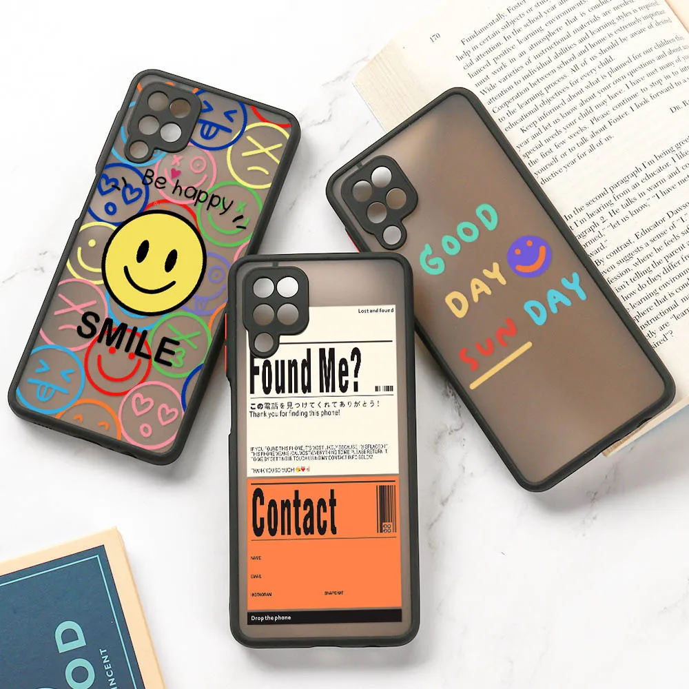 A51 Case For Samsung A12 A52 A32 A50 Case Hard PC Funda Galaxy A33 A53 A10 A71 A72 A70 A31 A30 A20 A21S Lens Protection Covers