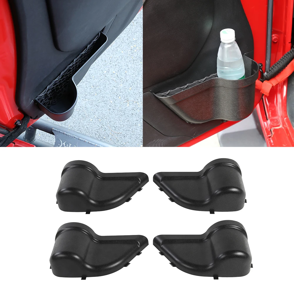 

Front Rear Door Storage Box Organizer for Jeep Wrangler JK 2011-2017 2/4-Doors Freedom Sports Rubicon Shahara Black Accessory