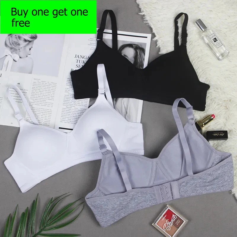 

Нижнее белье для учащихся средней школы, чистый хлопок для учащихся, тонкий бюстгальтер для девушек, простой собирающий, формирующий и подд...