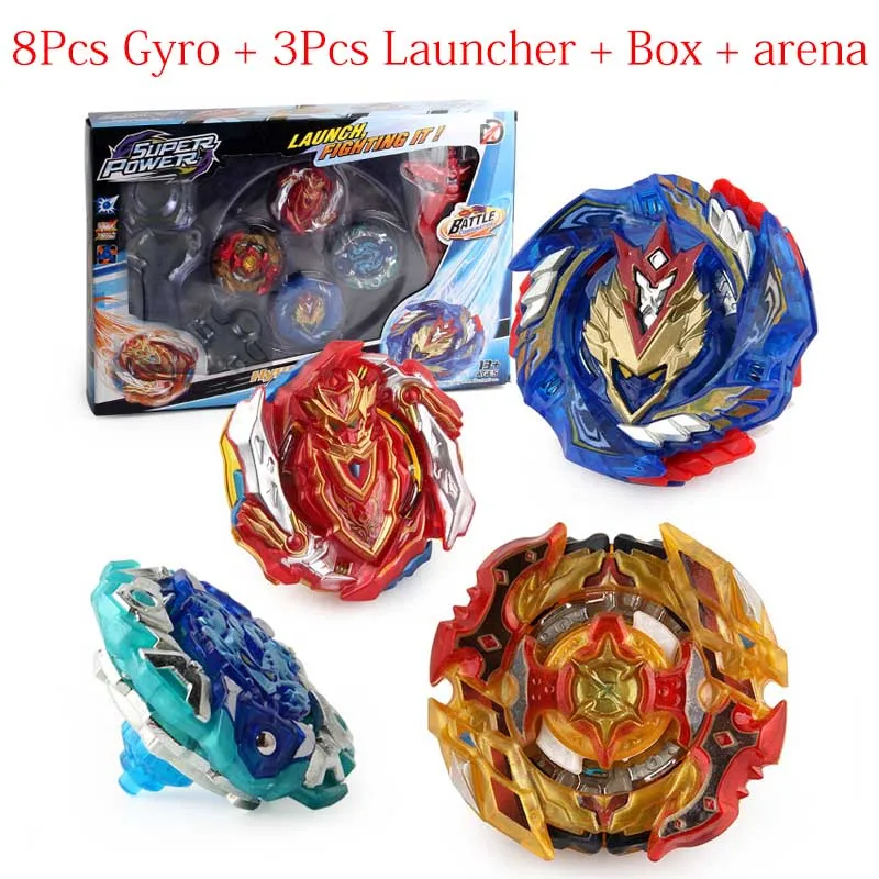 41 стиль Топы Beyblades металлический набор коробка топ взрыв Bey Blade пусковое устройство Beyblade игрушки для детей мальчик - Цвет: PT 127 128 129 128-2