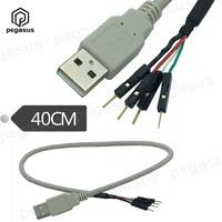 40cm usb2 0 a male to dupont 2 54mm housing male4pcs cable