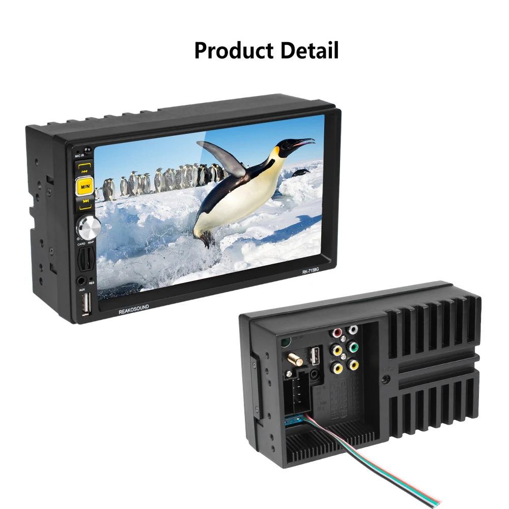 Автомагнитола Hikity 2 din 7 &quot gps навигация Bluetooth AUX FM 2din с дистанционным управлением