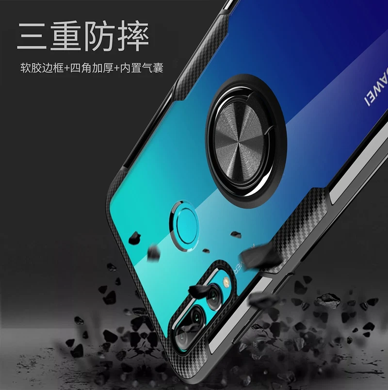 Чехол для Honor 10i прозрачный акриловый чехол-кольцо для Honor 10i 20i 10 20 Lite Pro V20 Honor Play магнитный автомобильный держатель бронированный чехол