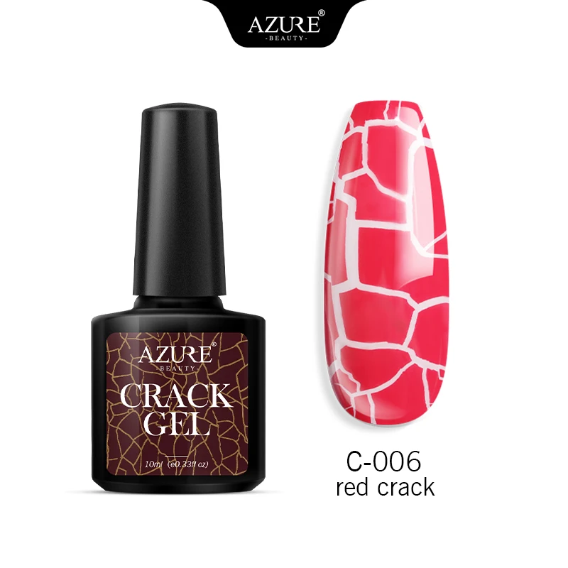 Azure beauty Crackle дизайн ногтей светодиодный гель лак замочить от длительного действия УФ-гель ноготь с эффектом трещин Гель-лак Полупостоянный Гибридный лак - Цвет: 6