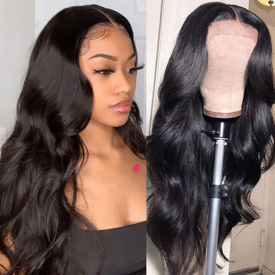 Бразильские человеческие волосы на сетке передние парики волнистые 13x6 HD спереди