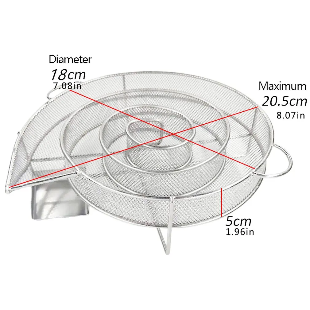 

Cold Smoke Generator For BBQ Grill Or Smoker Wood Dust Hot And Cold Smoking Salmon Meat Burn Cooking Stainless Bbq Tools