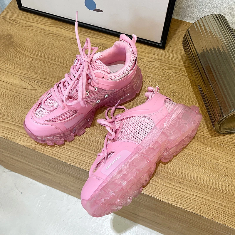 

Designer Sneakers Women Platform Shoes 2021 New Fashion Jelly Sole Thick Bottom Basket Chunky Sneakers Women Zapatillas Mujer