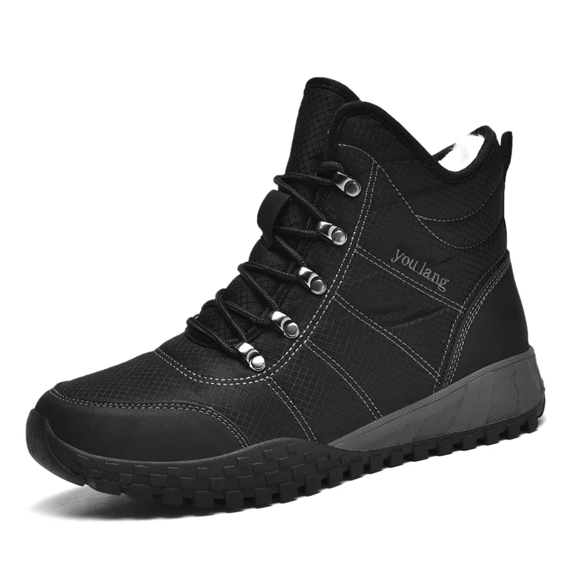 

YISHEN Winter Snow Boots For Couple High Top Work Boot Comfortable Waterproof Shoes Outdoor Walking Style Shoes For Women