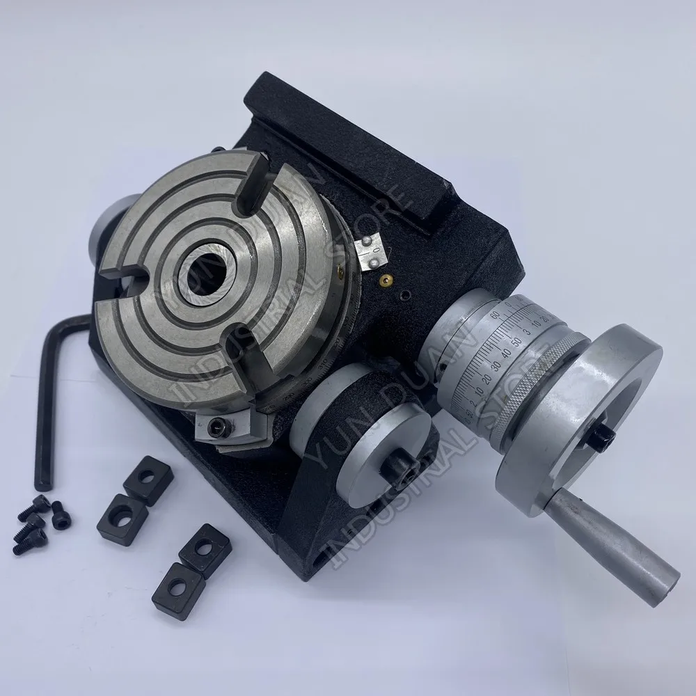 

CNC Rotary Table 125mm Tilt 0-90 Degree Indexing Plate 5" Inch TSK125 Tilting Indexing Table for CNC Milling Drilling Grinding
