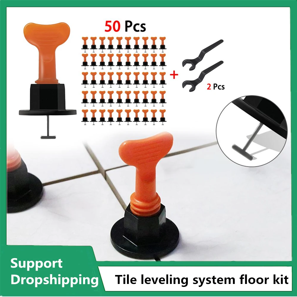 

Flat Ceramic Floor Wall Construction Tools Reusable Tile Leveling System Leveling System Kit For Tile