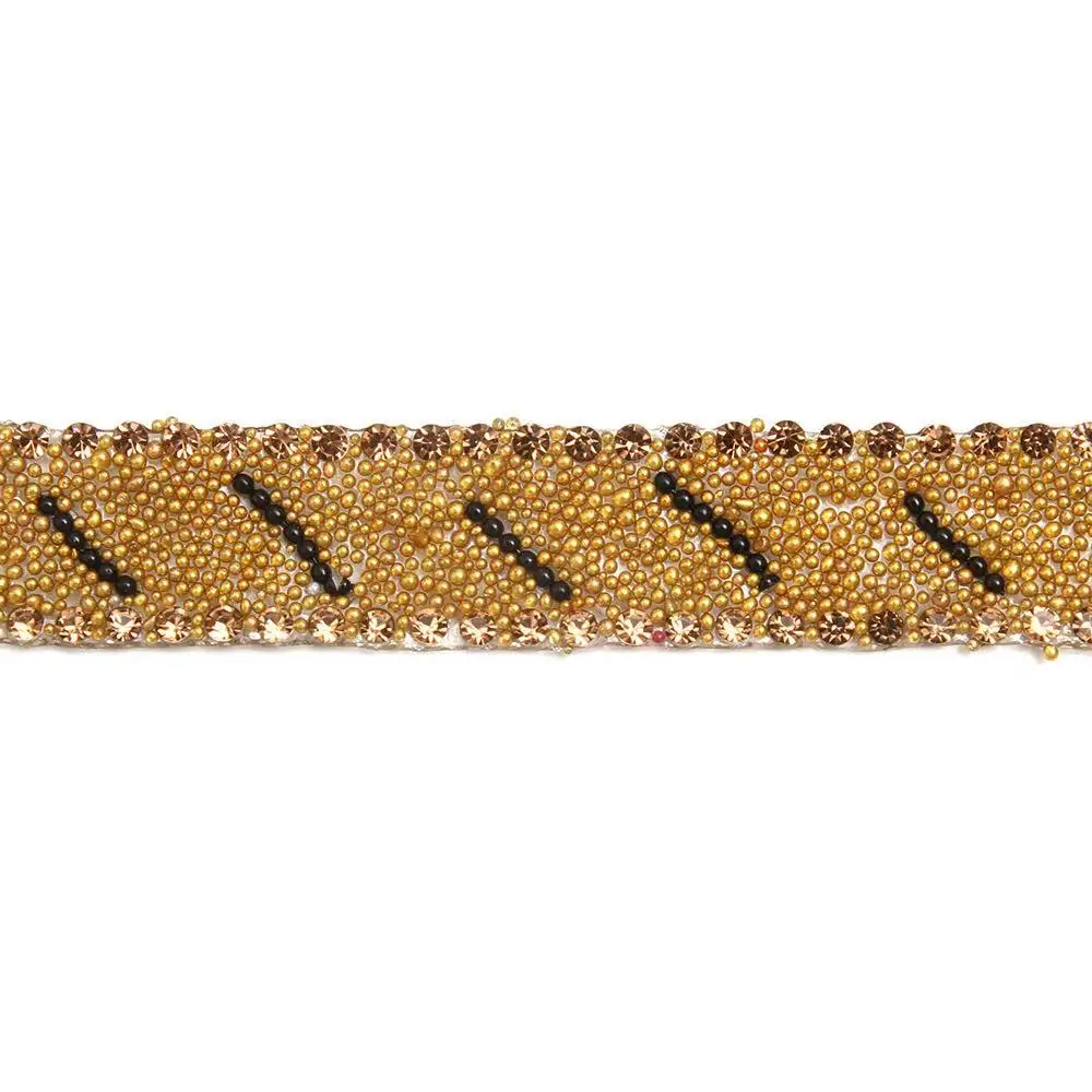

Hotfix Diamond Crystal Ribbon Trimming 1Yard/Lot 14mm Width Rhinestone Chain Applique Banding for Accessories