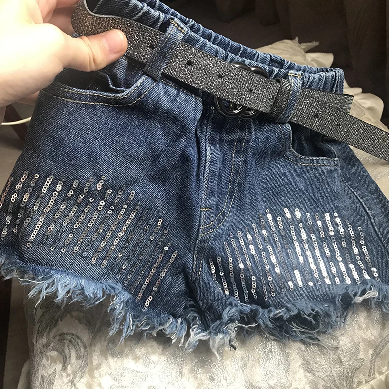 Летние Шорты для девочек джинсовые шорты малышей популярные детские штаны