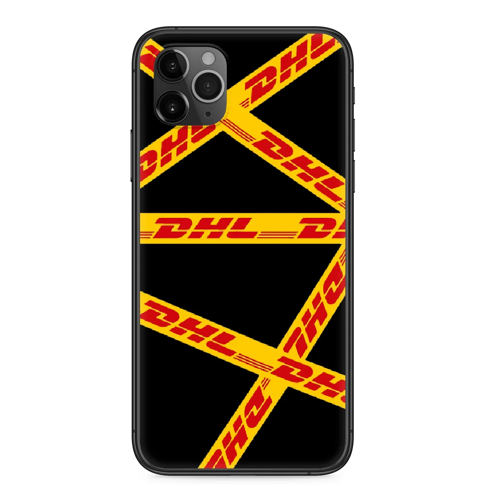 Роскошная Черная Обложка с этикеткой Dhl для Huawei P50 P40 P30 P20 P10 Lite E Plus Pro P Smart Z 2019 2020 2021