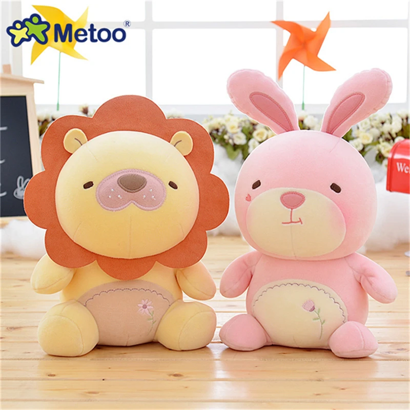 19 см милый Кролик Metoo плюшевая игрушка чучела кукла панда Медведь лев мультфильм