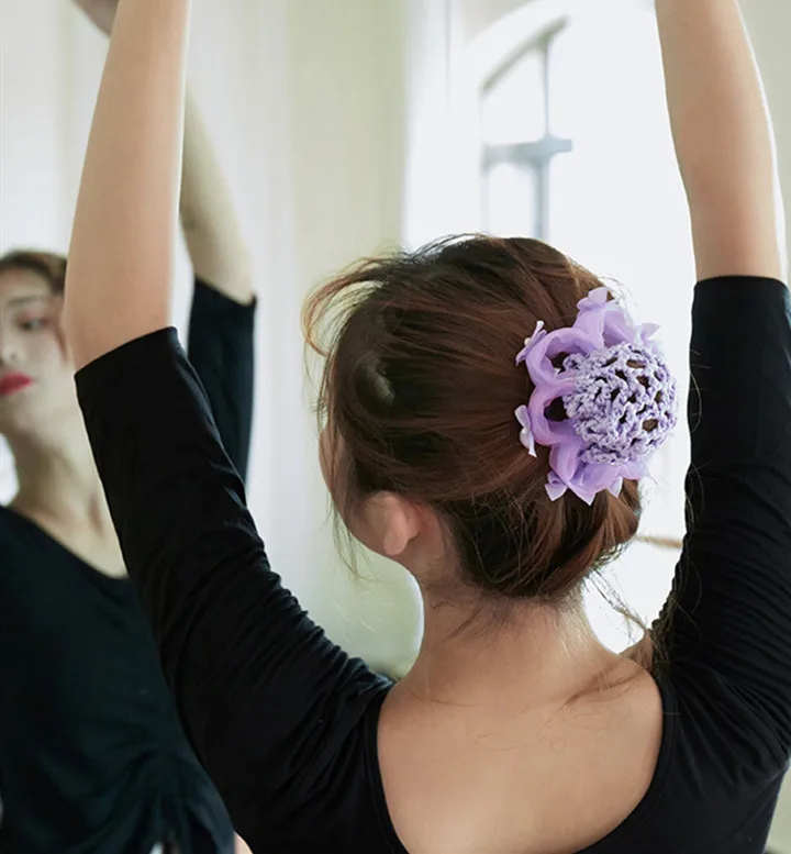 Женские Модные банты с искусственным жемчугом для танцев разноцветные локоны