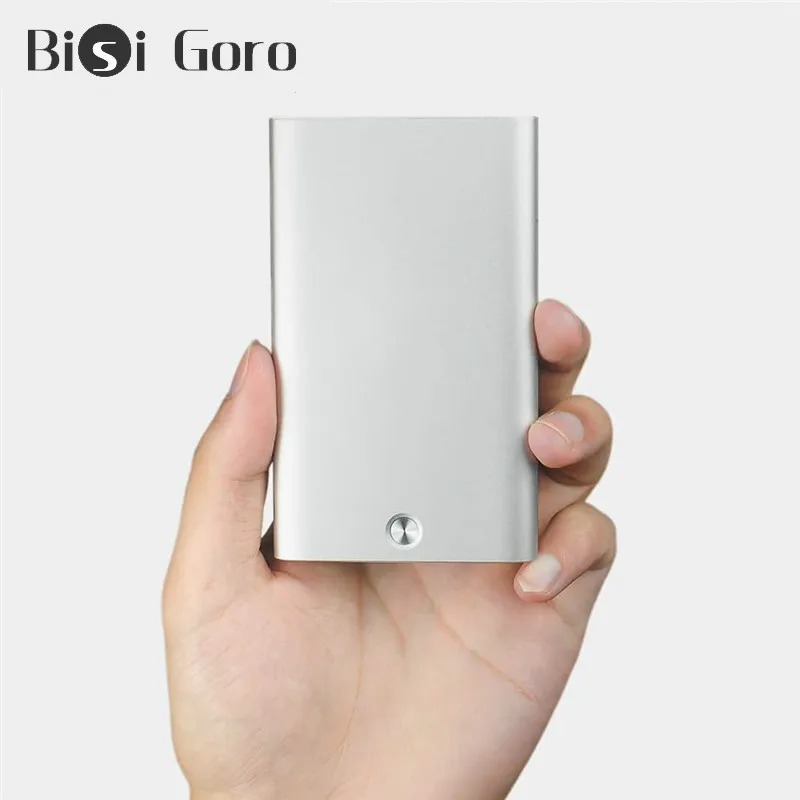 BISI GORO/2021 модные RFID держатель для кредитных карт из нержавеющей стали мини Чехол