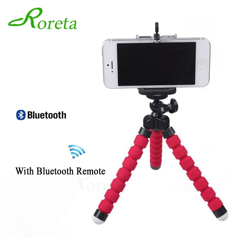 Roreta гибкий губчатый штатив Осьминог для iPhone Bluetooth дистанционный затвор мини кронштейн Настольный Штатив Держатель телефона Подставка