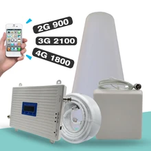 2G 3g 4G трехдиапазонный усилитель сигнала GSM 900+ DCS/LTE 1800(полоса 3)+ UMTS/WCDMA 2100(полоса 1) мобильный усилитель сигнала сотовой связи