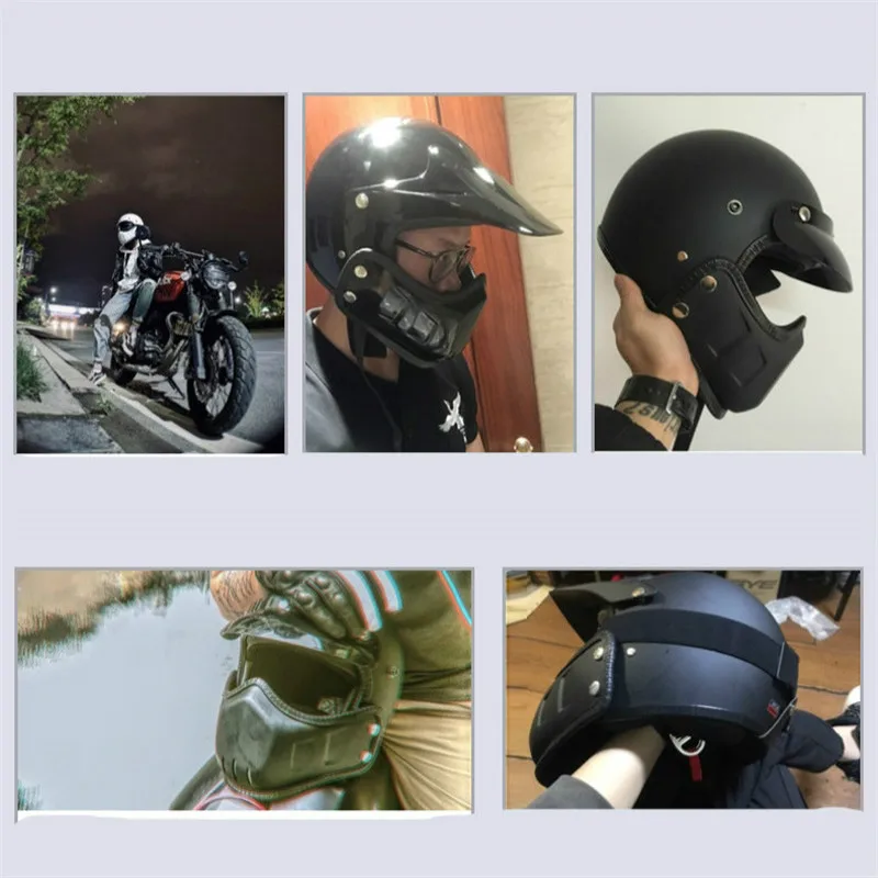 Мотоциклетный шлем Vespa винтажный мотоциклетный для мотокросса в стиле ретро Cafe