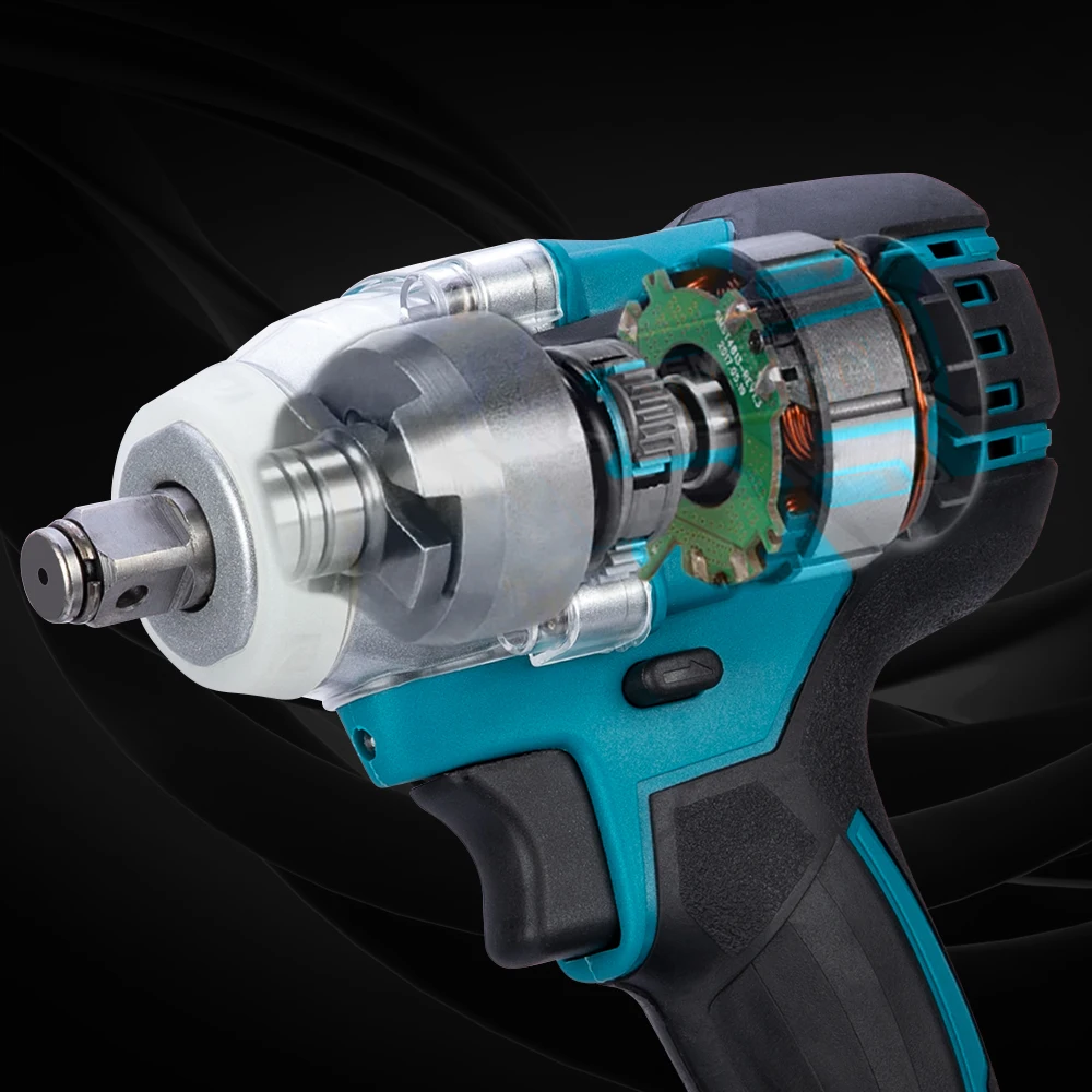 Электрический ударный гайковерт одноразовый 21 в с литиевой батареей Makita |