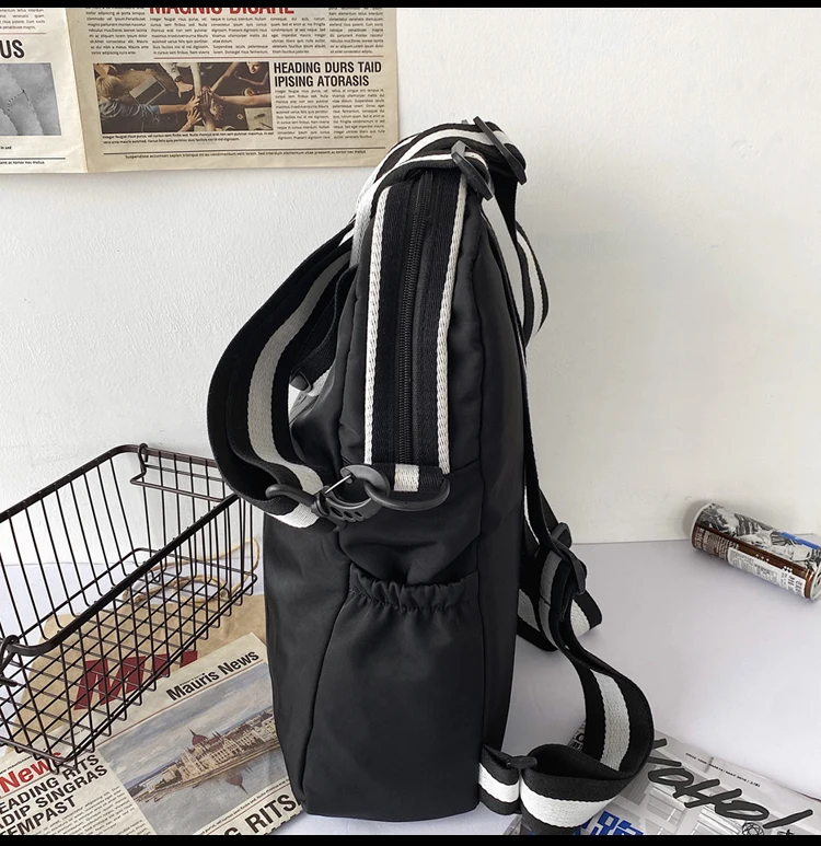 

PB3805 Street fashion college student backpack female business casual personality men's backpack