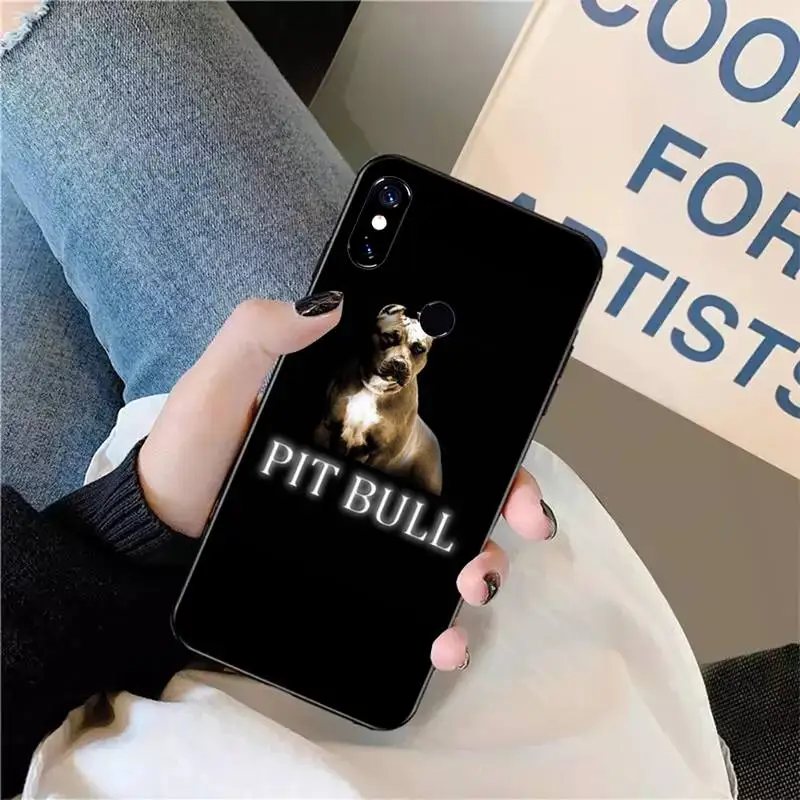 

Pit Bull Lcute Pet Dog Phone Case For Xiaomi Redmi note 7 8 9 t max3 s 10 pro lite funda shell coque cover