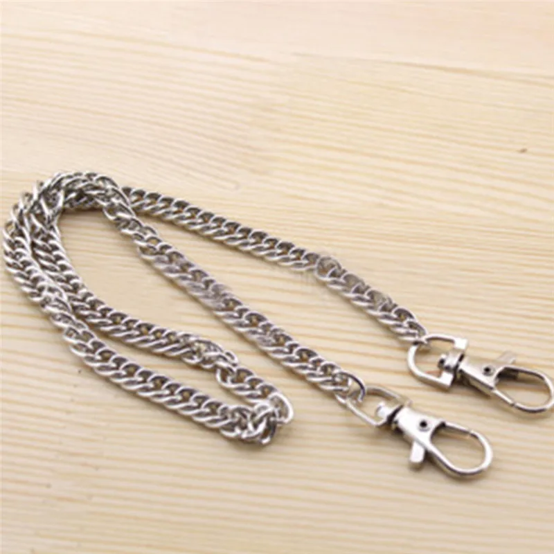001-Silver 100/110/120 см Алюминий металлической цепью DIY Замена сумка, цепь на ремешке для цвета: золотистый, серебристый ручек сумок аксессуары для сумок - Цвет: 001-Silver