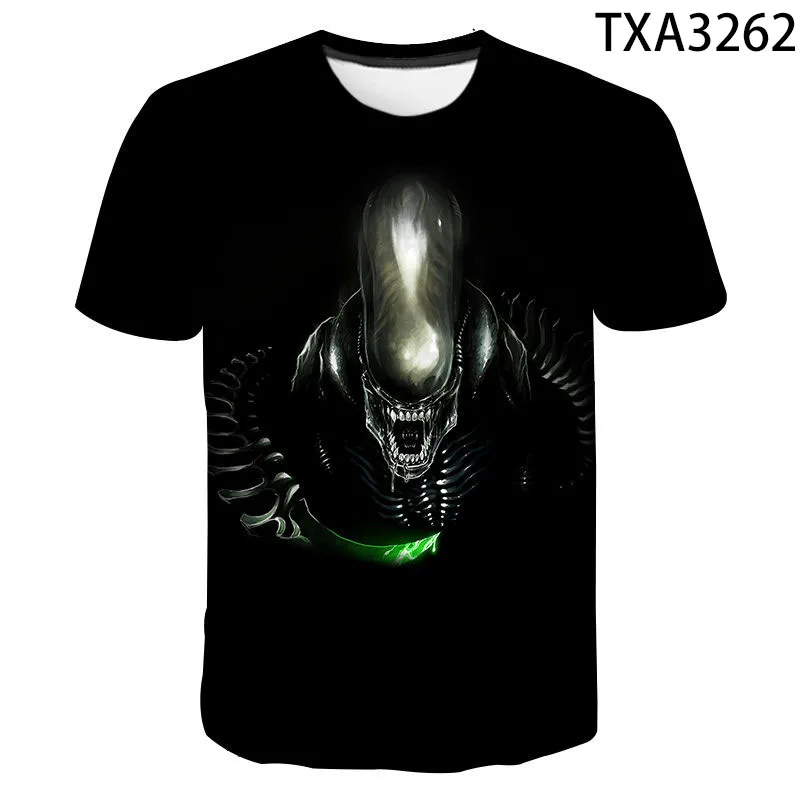 Новинка 2020 летняя футболка Alien для мужчин и женщин детские футболки с 3D принтом