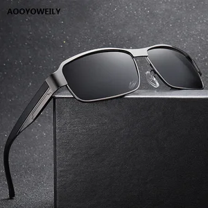 Luxury Men's Polarized Sunglasses For Men Driving Fishing Sun Glasses Man Metal Vintage Shades Male 