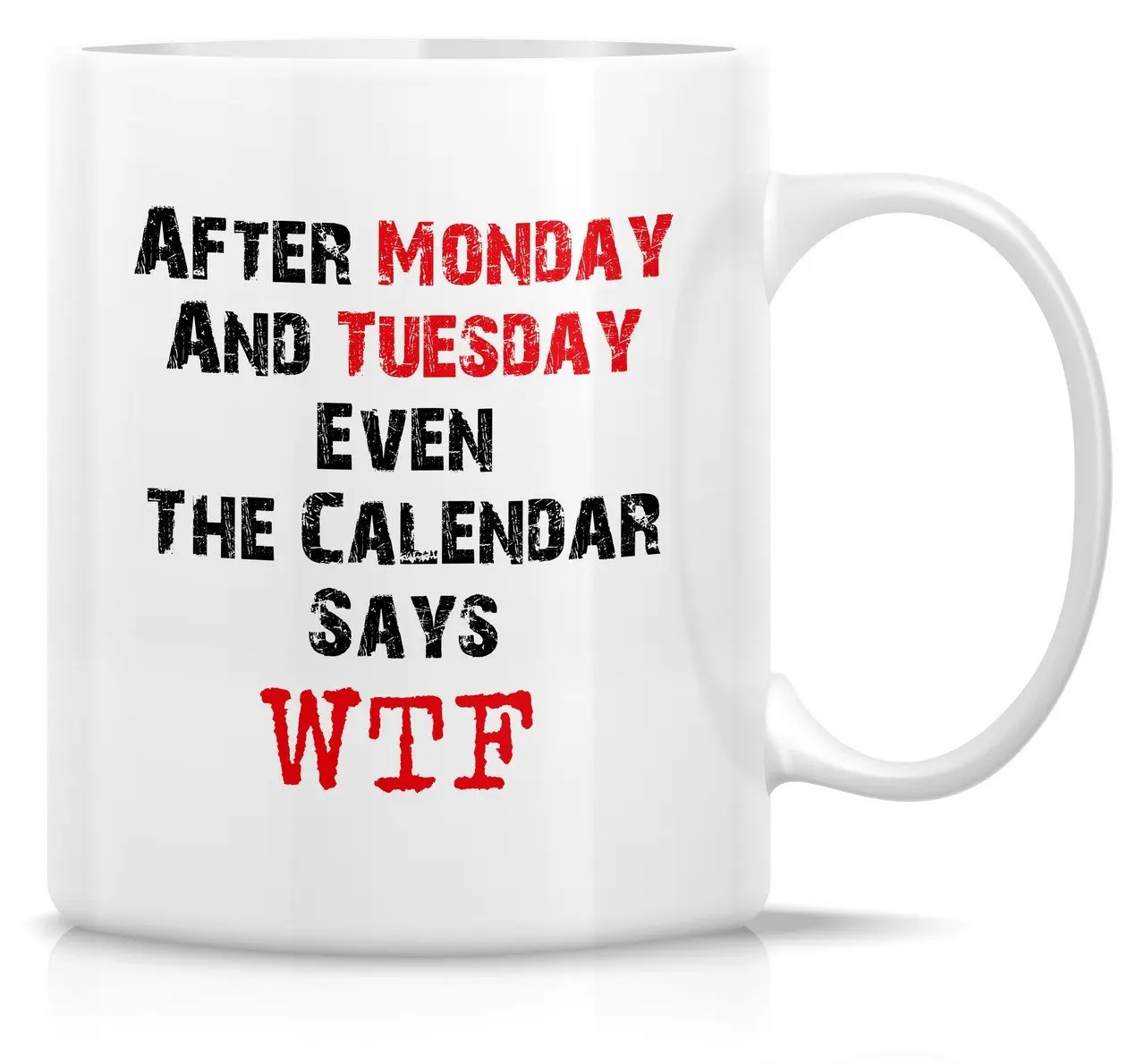 Забавные кофейные кружки с цитатами понедельник вторник W T F лучший подарок на