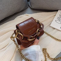 fashion mini saddle shoulder bags women designer brand acrylic chain handbags luxury pu leather female crossbody bag small purse