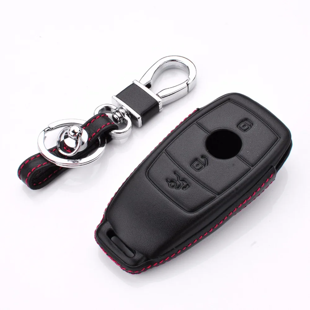 Новый подарок 4D Car Geunine кожаный чехол кошелек для ключей Mercedes Benz AMG 2017 E Class W213 E200 E260