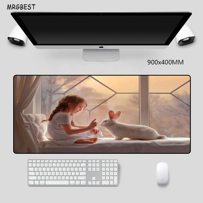 MRGBES большой коврик для мыши девочек и рубинов высококачественный натуральный