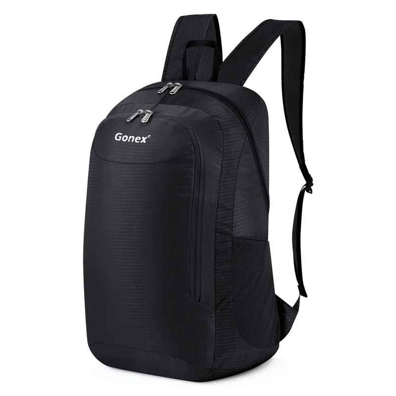Black Gonex 28L сверхлегкий рюкзак удобный, упакованный Легкий Рюкзак Для Путешествий, Походов, альпинизма, мужской, женский, студенческий, повседневный рюкзак - Цвет: Black