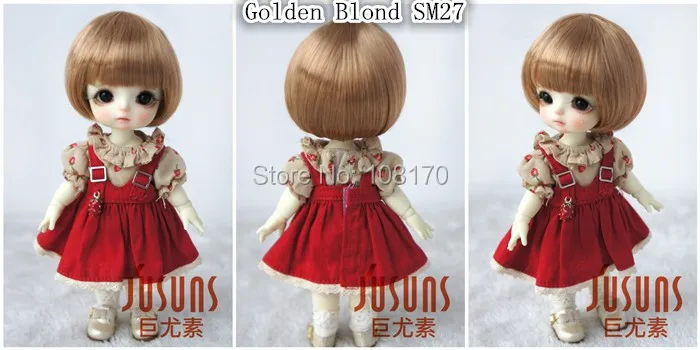 JD256 1/8 прекрасные куклы bjd парики Размер 5-6 дюймов короткие кукольные Парики Модные кукольные аксессуары