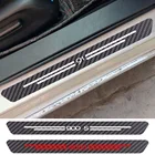 4 шт., наклейки на порог автомобиля Saab 9-1 9-3 9-4 9-5 9-9 900S 9000 Hirsch Sonett, автоаксессуары, Стайлинг