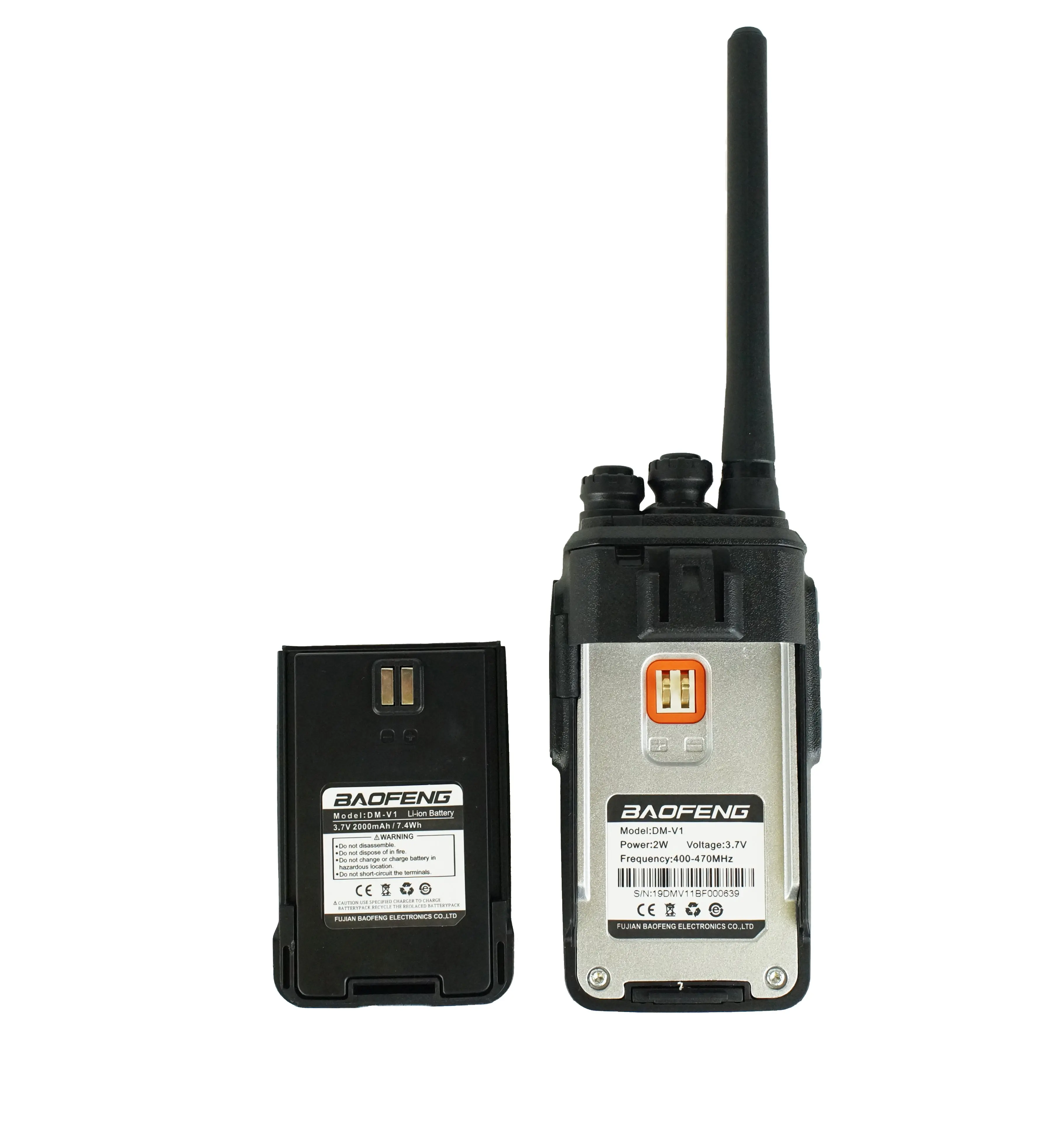 DM-V1 Baofeng DMR 1024CH UHF 400-470MHz VOX SCAN Scrambler CTCSS/DCS Walkie Talkie Radio