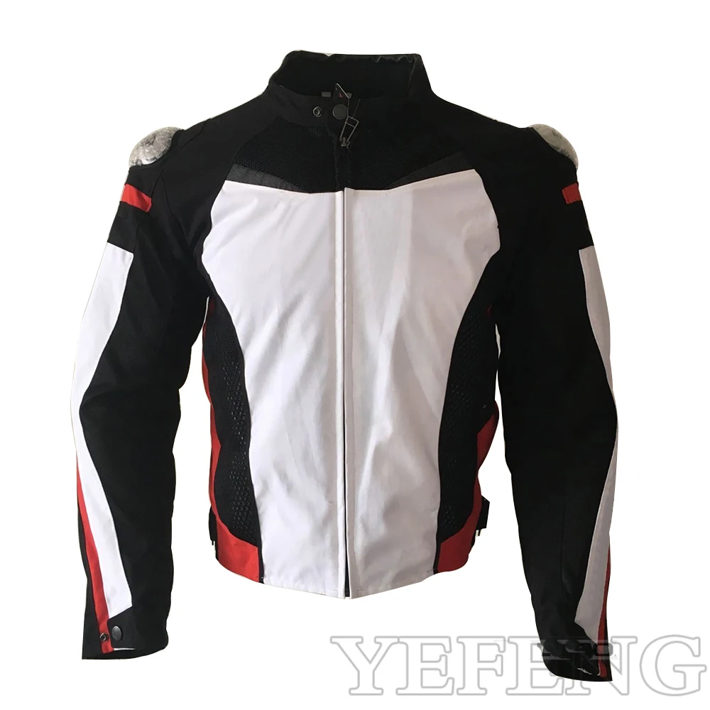 

Four Seasons Dain Super Speed Men's Textile Motorcycle Riding Jacket SPR Racing jacket with Protectors and Windproof Lining