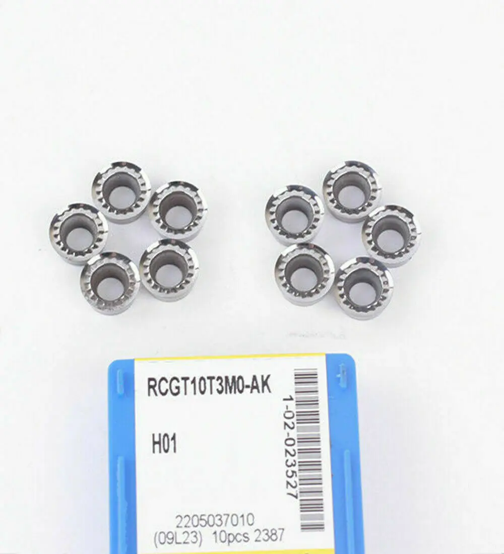 

10pcs For- Aluminum RCGT10T3M0-AK H01 / RCGT10T3M0 CNC TOOL milling inserts
