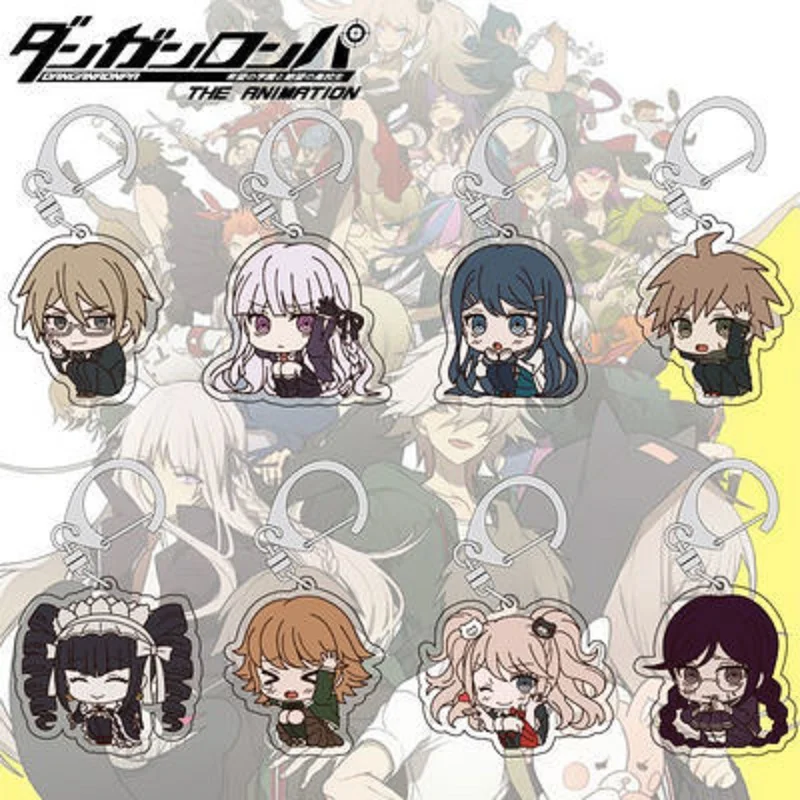 

Anime Danganronpa Keychain V3 Hanging Dangan Ronpa Key chains Car Accessories Pendant for Fans Collect Bag Acrylic KeyRing Gift