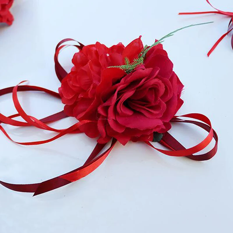 

Wedding Car Decoration Flower Door Handles Rearview Mirror Decorate Artificial Flower Accessories Wedding Handle Decorate