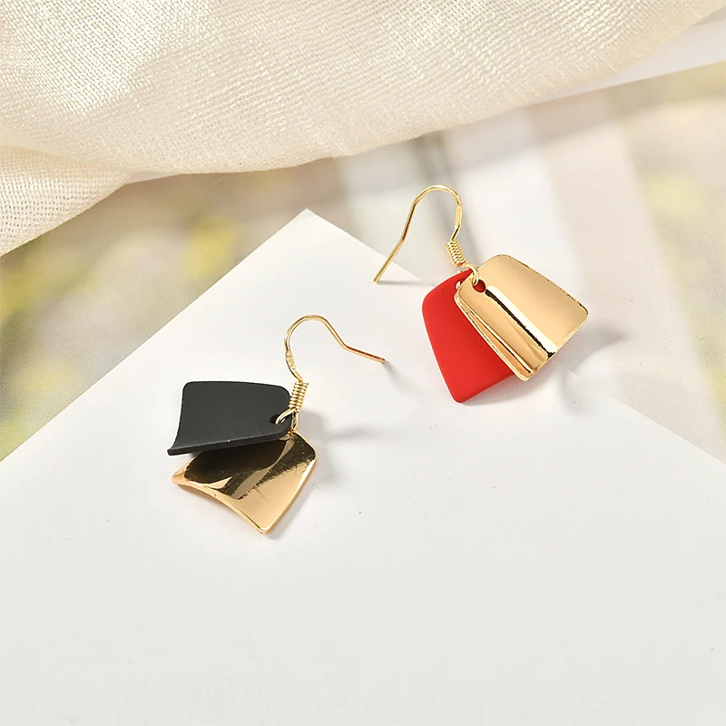 Ретро простая квадратная свернутая резиновая краска текстура Подвеска из сплава