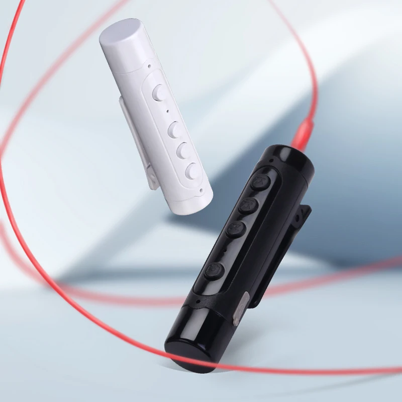 

Wireless Audio Bluetooth 5.0 HiFi Receiver With Back Clip With Selfie Function Support Microphone 3.5mm AUX Bluetooth Adapter