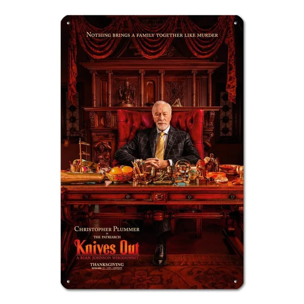 

Knives Out Metal Tin Sign Metal Sign Metal Posters Wall Posters Chic Wall Art Sign Metal Tin Sign Metal Sign Bar Sign Home