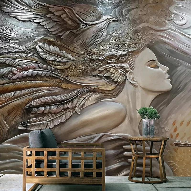 

Custom 3D Photo Wallpaper Creative Embossed Beauty Peacock Wall Art Mural Bedroom Living Room Entrance Wall Painting Wallpapers