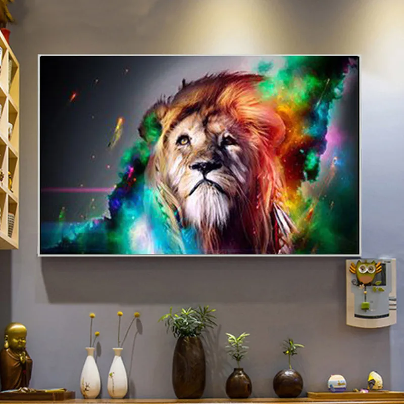 Популярная шелковая ткань печать плакат Настенные картины психоделическая