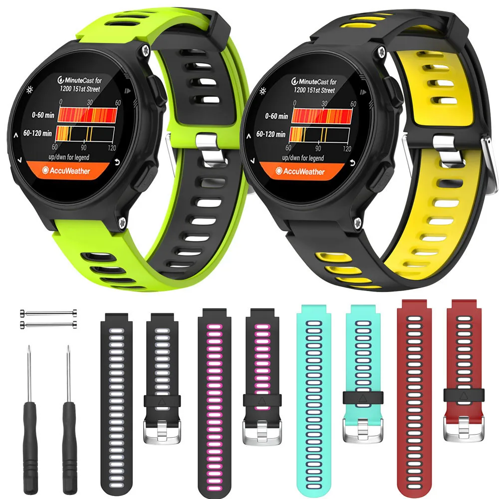 Мягкий силиконовый спортивный сменный ремешок для часов Garmin Forerunner 735XT часы умные