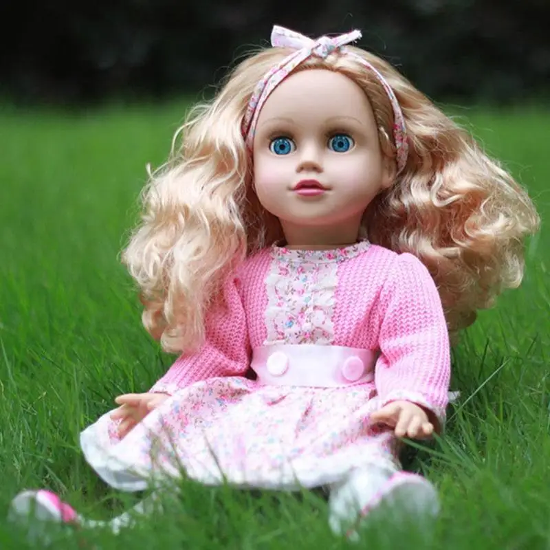 

Winking Girl Baby Blue Silicone Pre-Pregnancy Early Purchase Collect Children's Personal Toys Kindergarten Education H1G5